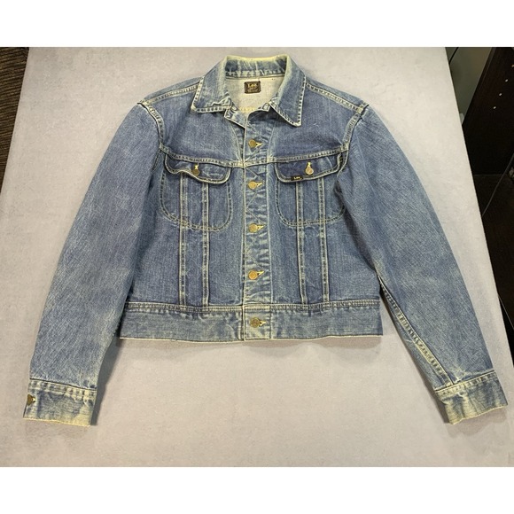 Lee Other - VTG 60's Lee 101-J SANFORIZED UNION MADE Denim Jacket Light Wash 40 R